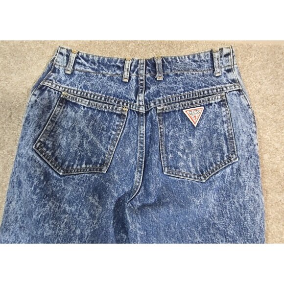Guess Georges Marciano Jeans 80s Acid Wash Zig Zag Button Fly USA Vtg Women's 30 - Picture 14 of 16